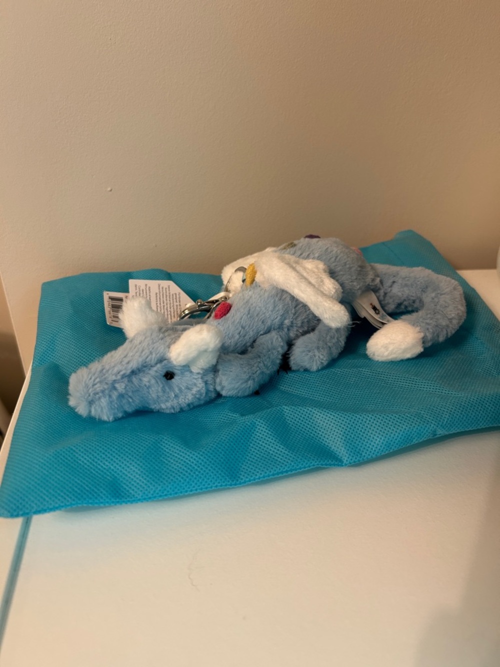 Jellycat Sky Dragon Plush Bag Charm Brand New